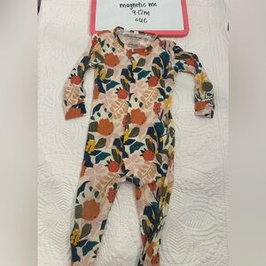 Magnetic Me Multicolor Floral Kids Footie